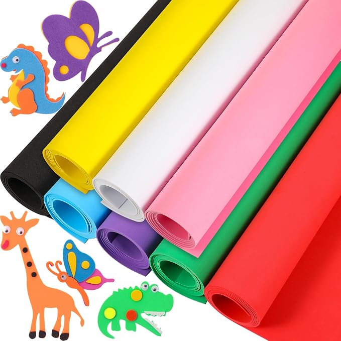 Fainne 8 Pcs Craft Foam Sheet Roll by Fainne