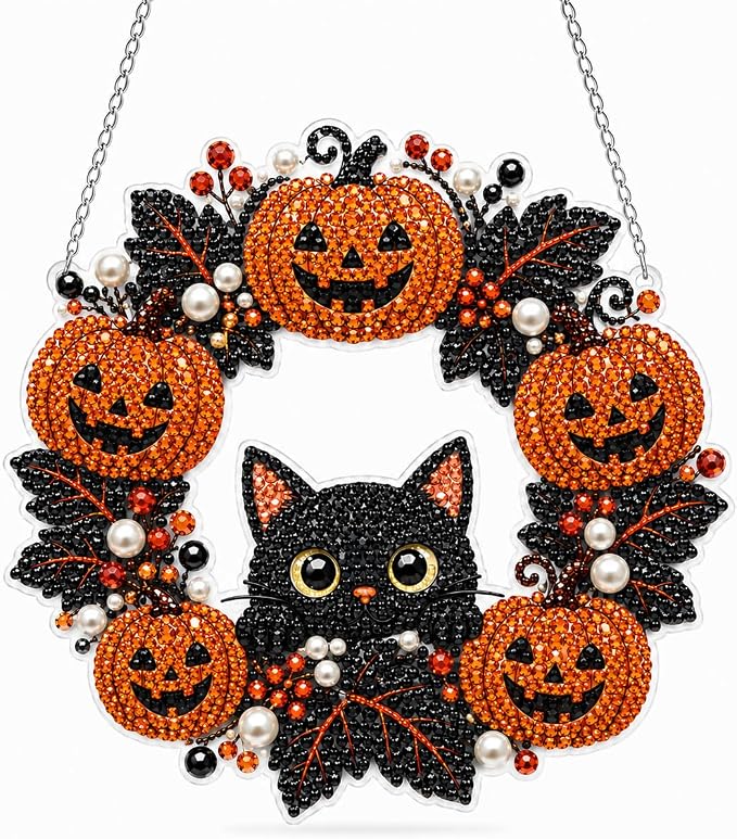 JJFox Diamond Art Hanging Kit for Adult, Special Shaped Rhinestone, DIY Acrylic by JJFox