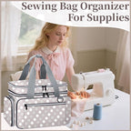 Anitor Large Sewing Supplies Organizer, Double Layer Sewing Storage Organizer - Image 8