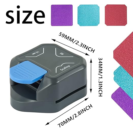 QIQQIKIN Corner Cutter 3 in 1 Edge Rounder Punch, Paper Corner Punches - Image 6