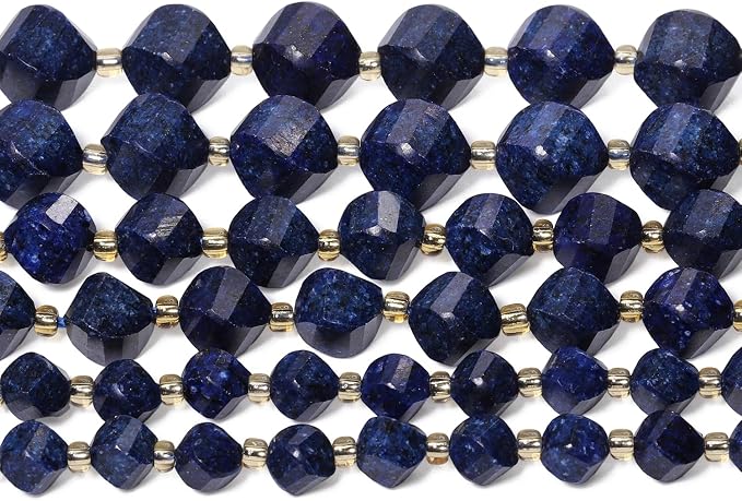 34pcs Natural Lapis Lazuli Stone Beads - Image 7