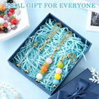 16PCS Beadable Keychain Bar Bulk, Metal Blank Beaded Keychain Bar - Image 6