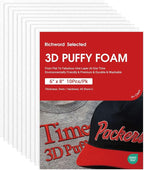 Poolin 10PCS White 3D Embroidery Puffy Foam Richword Selected 6"x8" 3MM by EmbroideryMachine