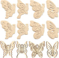 COCHIE DIY 3D Spring Butterfly Wood Crafts to Paint, Paintable Unfinished by COCHIE