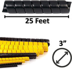 Electriduct 3" Heavy Duty Spiral Wrap HDPE Flexible Plastic Cable Sleeve Hose - Image 3