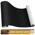 Linen Repair Tape 16x90 inch, Self Adhesive Fabric Patches, Linen Patch Tape Kit, Fabric Repair Tape for Couch Sofas, Headboards, Chairs, Pillows, Curtains, Couches - Black