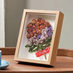 2 Pack 4x6 Shadow Box Frame，HD Glass Wooden Burlywood Hollow Photo Frame - Image 2