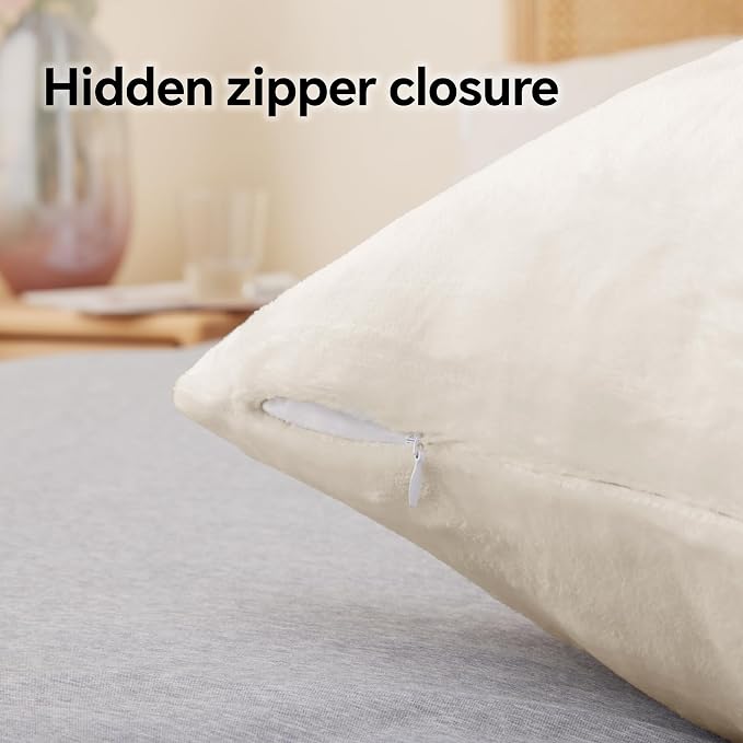 BEDELITE Flannel Pillow Cases Queen Size Set of 2, Super Soft Fleece Pillowcases - Image 6