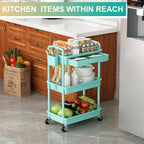 Goovilla 3 Tier Rolling Utility Cart Organizer - Image 7