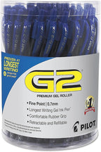 Pilot G2 Premium Gel Pen Convenience Pack, Retractable, Fine 0.7 mm - Image 2