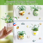 FOGWOWO 5422 Pcs Beaded Plant Kit Forever Plant Kit Green Glass Beads - Image 7
