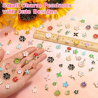 150 Pcs Flower Charms for Jewelry Making - Image 5