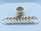 20 Pack Key Ring Keychain 1 Inch 25mm Diameter Metal Flat Split Key Chains Rings - Image 3