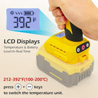 110W Cordless Hot Glue Gun for DeWalt 20V MAX Battery | Temp Adjust, Fast - Image 3