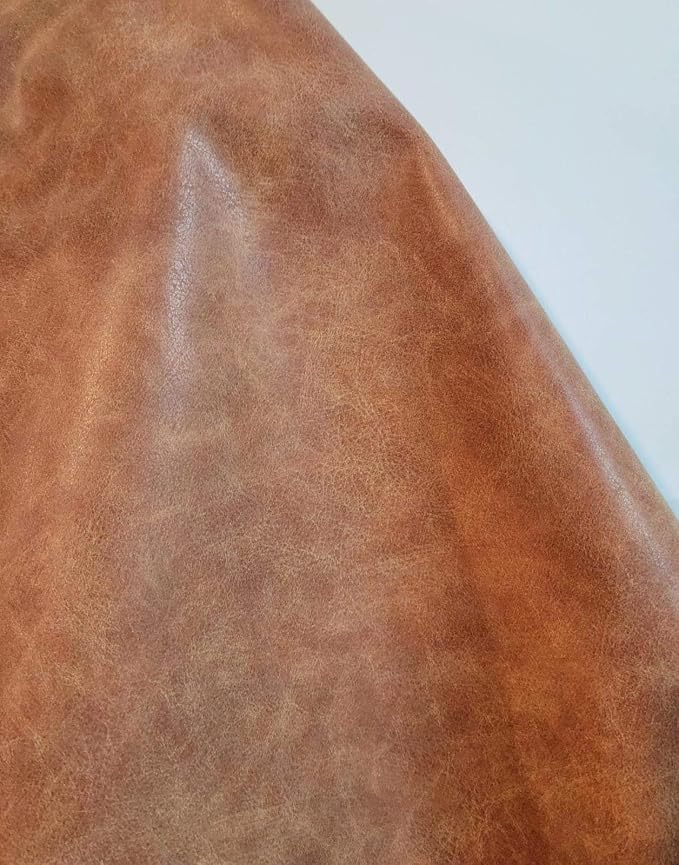 NAT Leathers | Blonde Light Tan Beige Distressed Crazy Horse Soft Faux Vegan - Image 4