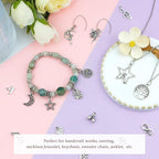JIALEEY 200 PCS Wholesale Bulk Lots Jewelry Making Charms Mixed Smooth Tibetan - Image 6