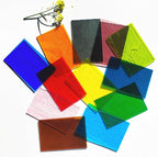 ILLUCKAI 12 Sheets Transparent Stained Glass Sheet Rainbow Colors, 6 x 4 inch - Image 2