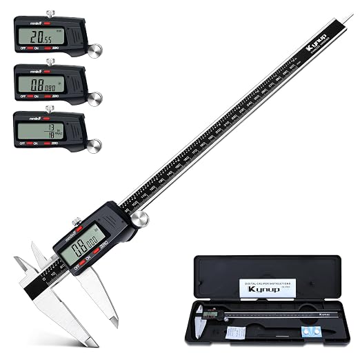 Kynup Micrometer Caliper Tool, 12Inch Digital Caliper, Vernier Caliper by SunhpMallLLC