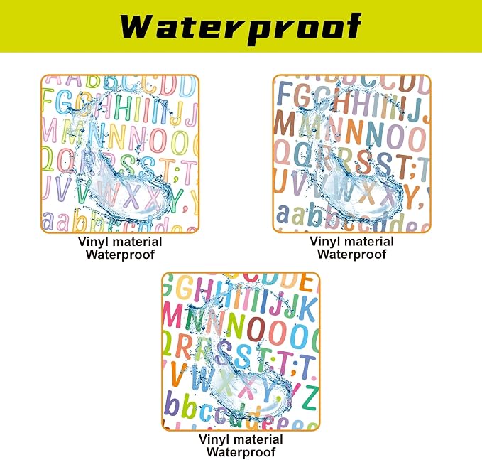 3040Pcs 20 Sheets Small Letter Number Stickers, 1/2inch Colorful Self-Adhesive - Image 4