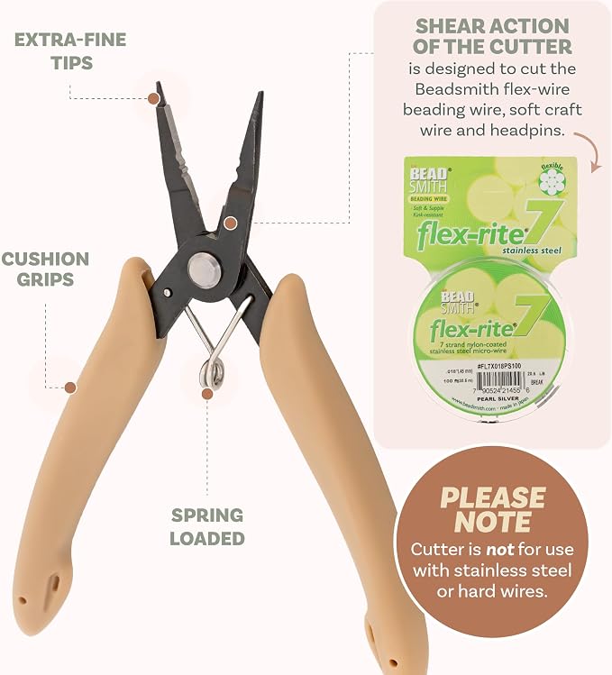 The Beadsmith Beader's All-in-One Pliers – Multifunctional Jewelry Making Tool - Image 3