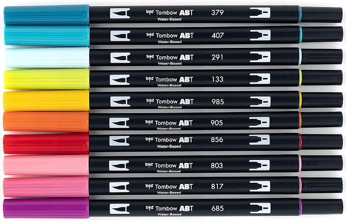 Tombow 56189 Dual Brush Pen Art Markers, Brush and Fine Tip Markers - Image 2