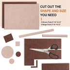 Felt Furniture Pads 10pcs 8" x 6", Cuttable Self Adhesive Furniture Pads - Image 4