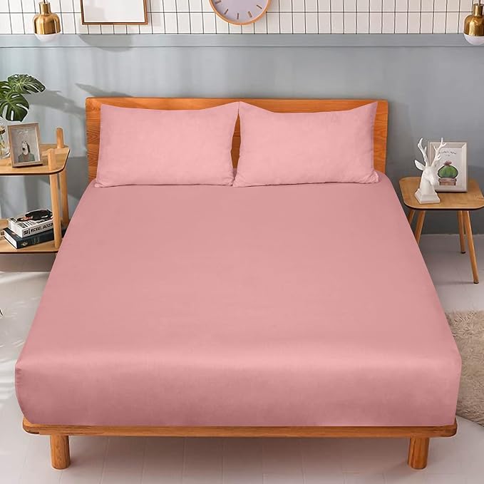 ROYALE LINENS 300 Thread Count 100% Long Staple Combed Cotton Fitted Sheet Queen - Image 9