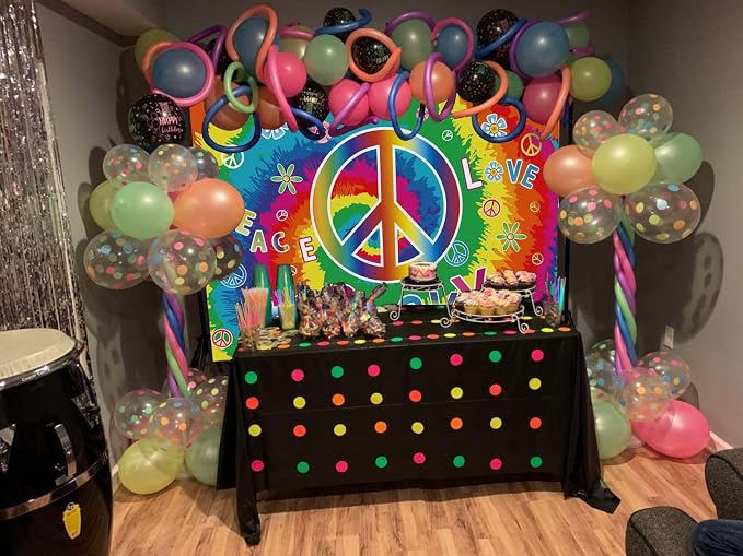 60's Hippie Party Decoration Banner, Large Groovy Theme Party Decoration - Image 6