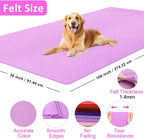 XSEINO Light Purple Large Felt Fabric 108" X 36 ", 1.4 mm Thick Soft Felt - Image 2