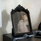 Cuspin Vintage Picture Frame 6x8 Black Frame, Ornate Resin Photo Frame - Image 2