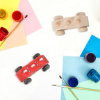 Zhanmai 24 Pcs Unfinished Wooden Cars to Paint DIY Craft | Kids Paint Craft Kit - Image 6
