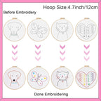 Louise Maelys 12 Pre-Stamped Embroidery Kits - Image 3