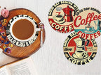 Benjenes 8 PCS Coffee Diamond Art Coasters Kits | Diamond Paintings Coasters - Image 8
