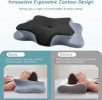 CHxxy Cervical Neck Pillow for Pain Relief Sleeping, Memory Foam Pillows - Image 5