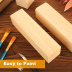 2 Pack 10x3x3 inch Basswood Carving Blocks, Unfinished Bass Wood Blocks - Image 6