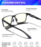 ANYLUV Blue Light Glasses Men, Relieve Eyestrain and Eye Protection, Al-Mg - Image 3