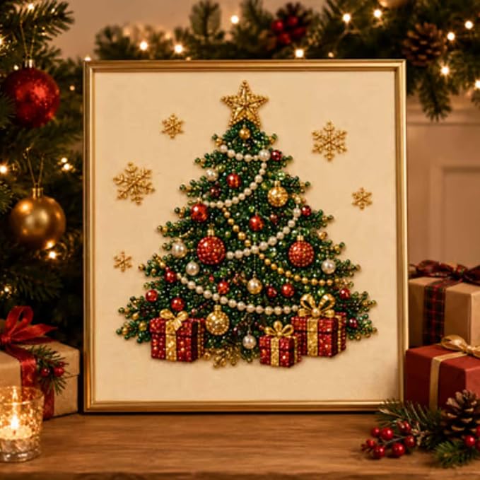 DIY Christmas Pearl Diamond Painting Art Kit - Image 5