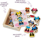 Melissa & Doug Disney Minnie Mouse Dress-Up Puzzle, 18 Pieces Mix and Match - Image 7