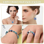 4/6/8mm Crystal Glass Beads, 3 Sizes Total 1000pcs Faceted Briolette Rondelle - Image 6