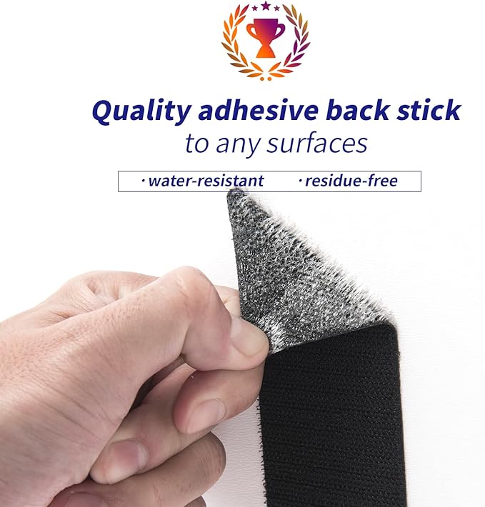 Art3d 4ft x 1 in. Hook and Loop Rolls Sticky Back, Double-Sided Command - Image 3
