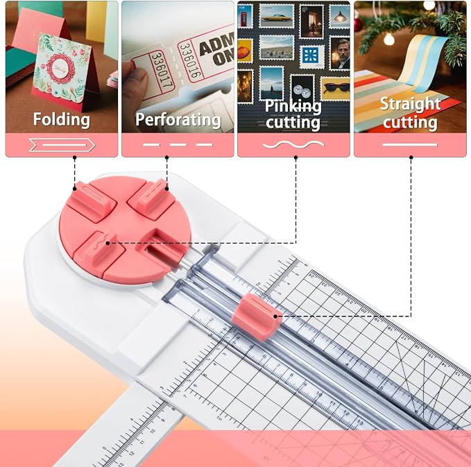 Paper Cutter for Craft：Paper Trimmer, Perforator, Photo for Scrapbooking and - Image 2