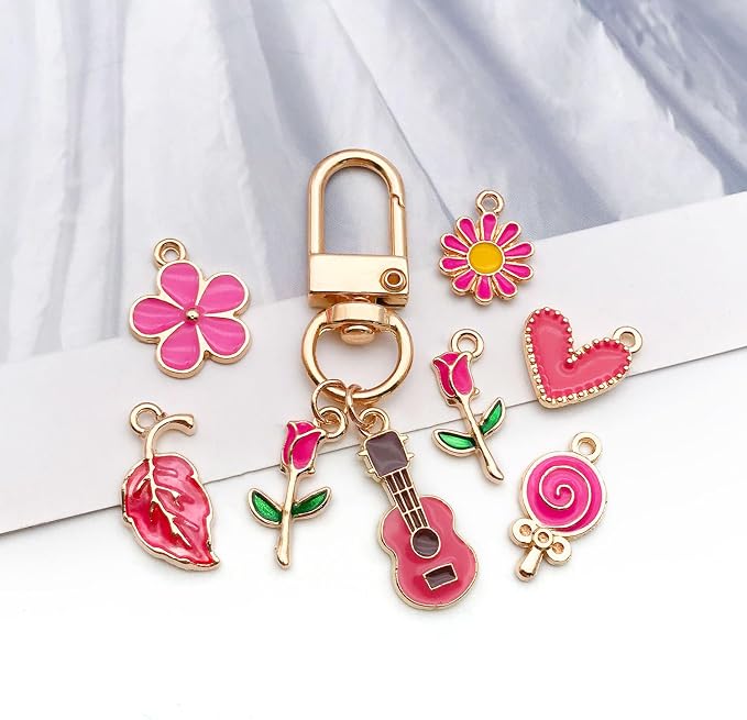 WOCRAFT 40pcs 20 pairs Assorted Enamel Bracelet Charms - Image 5