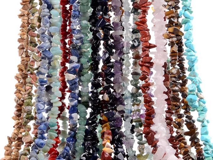 Natural Chip Stone Beads 5-8mm Spectrolite About 400 Pieces Irregular Gemstones - Image 5