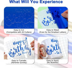 Sooez Permanent Vinyl -Blue Adhesive Vinyl Roll - Image 2
