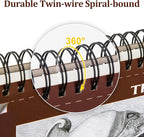 10 Pack Sketch Book, 8.5x11 Inch Top Spiral Sketchbook 60 Sheets Each, - Image 4
