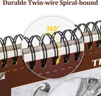 5 Pack Small Sketch Book, 5.5x8.5 Inch Top Spiral Sketchbook 60 Sheets Each - Image 4