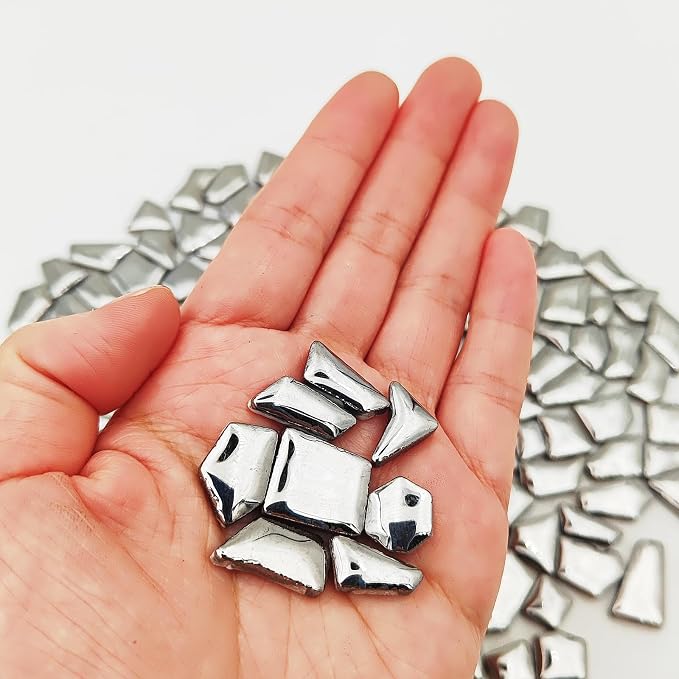 200g Ceramic Mosaic Tiles for Crafts, Irregular Stained Ceramic 0.2"x0.8" - Image 3