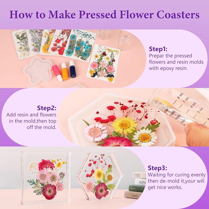 NESCCI 428 Pcs Dried Pressed Flowers - Image 6