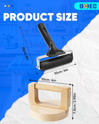 UCEC 2 Pack Block Printing Baren & 4 Inch Brayer Roller Set - Image 6