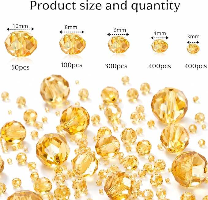 1250 PCS Beads for Jewelry Making Kit, Bracelet Making Beads Bulk Set - Image 3